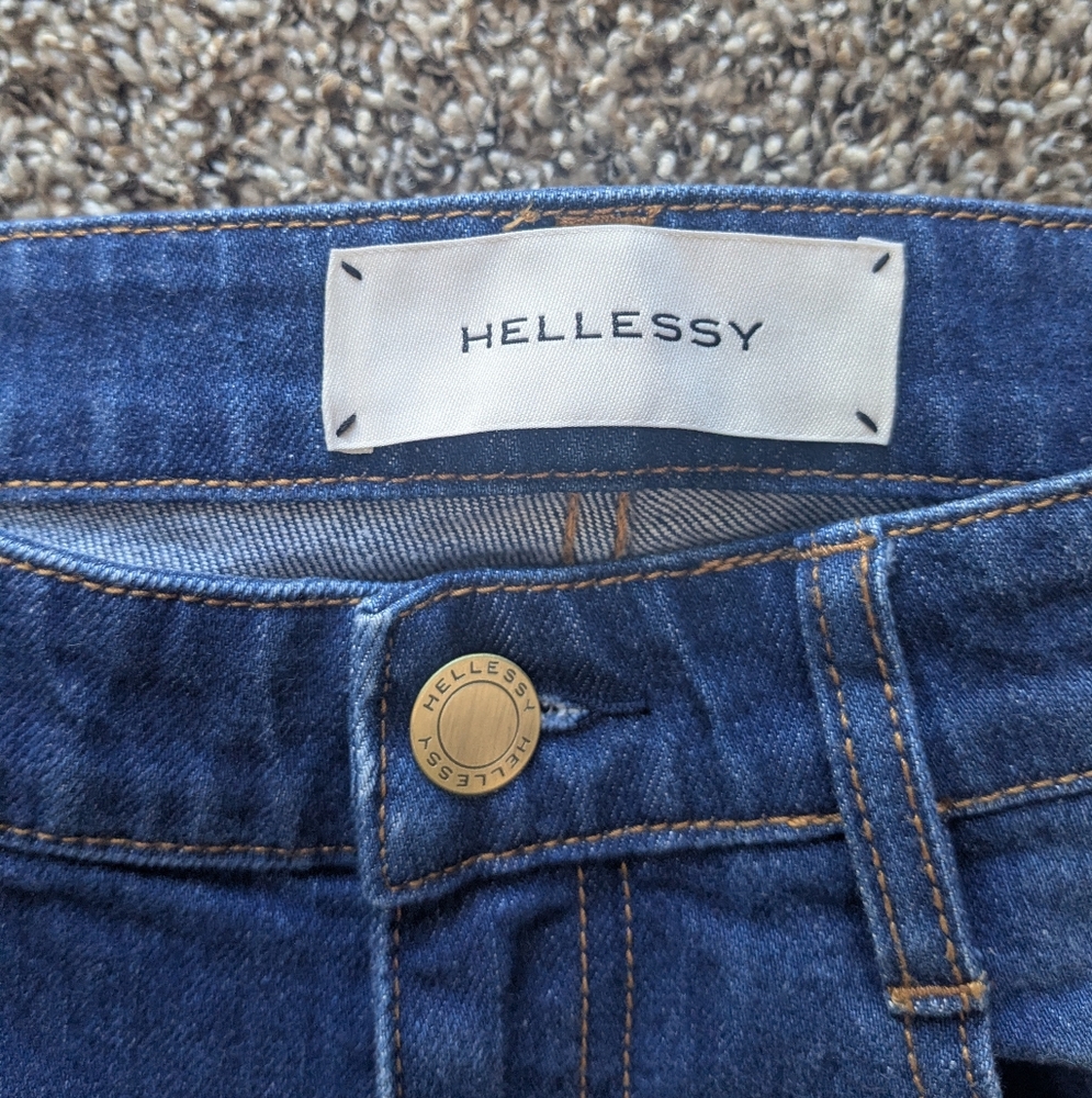 Hellessy Bloomfield Horse Fringe Straight Jeans Size 6 View 3